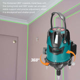 Multifunction 5 Green Lines Laser Level Measurement Tool with Vertical Horitical Straight Line for Home Improvement Construction
