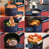 Mini Electric Cooker Machine Household Hot Pot Multi Electric Non-stick Pan Single/Double Layer Soup Heater Pot Frying EU Plug