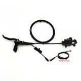 -RISUN MOTOR Hydraulic Disc Brake Kits with Front Dual Brake Calipers and Parking Button for DNM USD8S E-Bike Accessorie