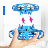 Mini Drone LED UFO type Flying Helicopter fidget spinner Fingertip Upgrade Flight Gyro Drone Aircraft Toy Adult Kids Gift