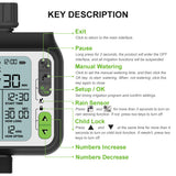 KKmoon Watering timer Electronic Irrigation Regulator Automatic Irrigation Timer with LCD Screen Waterproof Sprinkler Controller