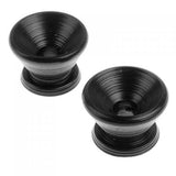2 x Black Plating Strap Lock for Electric Acoustic Guitar Bass &amp; 6 Pieces Black Sealed Electric Tuning Pegs Tuner Machi