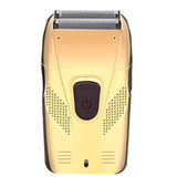 Electric Shaver For Men Razor Hair Removal Beard Trimmer Usb Cable Retro Reciprocating Double Cutter Head