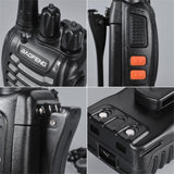 2 PCS VHF/UHF Baofeng BF-888S portable radio FM Transceiver Rechargeable Walkie talkie  in Two Senses 5W +Headset 2-way Radio
