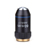 195 Black Achromatic Objective 4X 10X 20X 40X 60X 100X High Quality Microscope Objective Lens RMS 20.2mm Objective Parts