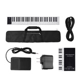 61 Keys Piano Keyboard Digital Electronic Piano Keyboard MIDI Output 128 Tones 128 Rhythms 14 Demo Songs Recording Playback