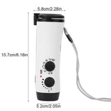Small Portable AM FM Radio Plastic Outdoor Hand Crank Radio Flashlight Mobile Phone Charging Multifunction Flashlight Radio