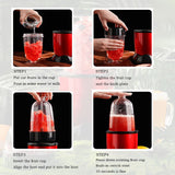220V Multi-functional Electric Juicer Mini Household Automatic Blender Juicer Machine High Quality Mini Fruit Juicer Cup EU Plug