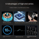 Massage Gun High Frequency With 7Clolors Breathing Light Muscle Relax Body Relaxation Electric Massager Professional Fascia Gun