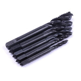 6Pcs Round Shank 3 Flute Chamfer Chamfering End Mill Cutter &amp; 5Pcs M3-M8 Nitride Screw Tap Metric Spiral Hand Screw Tap