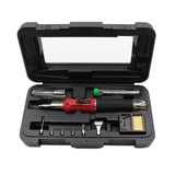 10 in 1 HS-1115K Electronic Ignition Gas Soldering Iron Kit Set Gas Blow Torch Solder Iron Gun Welding Pen Burner Tools HS-1115K
