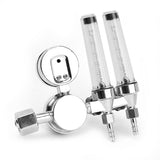0-25MPa Argon Gases Regulator Shock-proof Pressure Reducer Gauge Double Tube Flowmeter Lightweight Portable Zinc Alloy Manometer