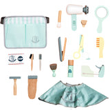 Children Pretend Play Makeup Barber Game Toy Hair Dryer Scissors Girl Play Toy Safety Haircut Hair Stylist Girl Kids Makeup Toys