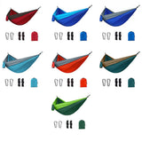 Outdoor Lightweight Parachute Portable Hammocks For Hiking Travel Backpacking Camping Hammock 270x140cm
