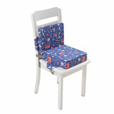 Child Dining Chair Booster Cushion Toddler Booster Seat for Dining Table Double Straps Washable Cushion Increasing Cushion fo