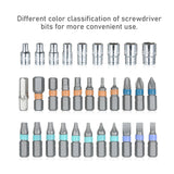 33-In-1 Multipurpose Ratchet Sleeve Set Screwdriver Ratchet Wrench Sleeve Screwdriver Bits Set Magnetic Bits DIY Repair Tool Set