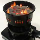 220V Shisha Hookah Burner Electric Stove Hot Plate With Tong Cooking Coffee Heater Chicha Nargile Smoking Pipes Charcoal-Eu Plug