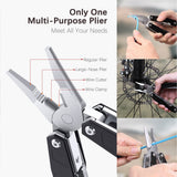 Meterk Multi Tool Pliers Wire Stripper Folding Plier Outdoor Camping Multitool Portable Folding Pocket Pliers Screw Head