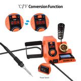 Soldering Station Adjustable Temperature with LED Digital Heat Torch for  Welding Repair DIY Tip Cleaner Solder Wire US Plug