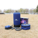 11L PVC Pressure Shower with Foot Pump Lightweight Outdoor Inflatable Shower Pressure Shower Water Bag For Outdoors Beach