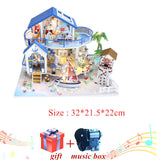 Different Styles of Doll House Furniture Diy Miniature 3D Wooden Miniaturas Dollhouse Toys For Children Birthday Gifts