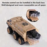 Remote Control Car, 1/16 Scale 6WD RC Military Truck,RC Army Armored Car with 2200mAh Batteries, All-Terrain Off-Road Army Truck