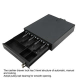 Cash Money Tray Cash Register Drawer Anti Theft with 2 Keys for Supermarket Commerce