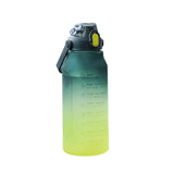 Cycling Large Capacity Sports Water Bottle Graduated Fitness Straw Cup Portable Outdoor Travel Color Gradient Drinking Bottles