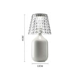 Classic table lamp LED Creative studio Valentina Bedroom Restaurant iron table lamp Nordic Simple Colourful crystal table lamps