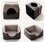 Pet Dog Cat Bed Warm soft non-slip Winter Summer cave house Washable Removable Mat for puppy cat Rabbit Sleeping Pet accessories