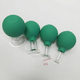 1 Set of 4pcs Vacuum Cupping Cups Back Body Massager Household Suction Vacuum Can (Brown)