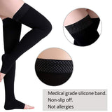 New Compression Thigh High Stockings 23-32mmHg Relief Support Prevent Varicose Vein Non-Slip Over-The-Knee Socks XXL