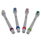 4Pc Electric Toothbrush heads  For Children 4 blue  Care for oral health Soft brush Replaceable brush head