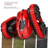 2 in 1 2.4G Two-Side Drift Buggy Car Tracked Car Jumping Car 360° Flip RC Drift Deformation Car with Light