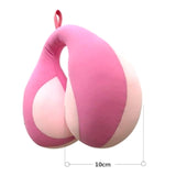 Children Neck Pillow Contrast Color Splicing Travel Sleeping U-shaped Pillows Comfortable Baby's Car Safety Seat Pillow