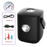 Portable Air Inflator Tire Pump Air Compressor Tire Inflator 12V DC with Mechanical Plate Display Hand-Held Air Pump