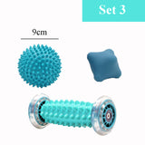 Yoga Foot Massage Ball Plantar Fascia Roller Muscle Relaxation Sports Fitness Balls Peanut Transmembrane Ball Body Exercise Set