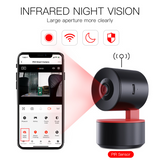 WiFi Tuya Smart Home Shaking Head Machine Motion Detection Night Vision Function 1080P Wireless Security Camera with Smart Life