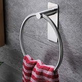 Towel Ring Adhesive for Hanging Towels Matte Premium Adhesive Hang Bathrooms Sticky Hangers Without Nails M23 21 Dropship