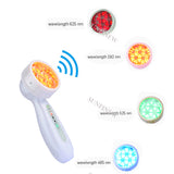 2022 Mini 4 Colors Photon Therapy Skin Rejuvenation Facial  Beauty Face Tightening Blue Acne Treatment Wrinkle Removal Massager