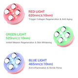 Electric Facial LED Photon Light Therapy Beauty Machine 5 in 1 EMS&amp;RF Radio Frequency Led Brightening Skin Tightening Device