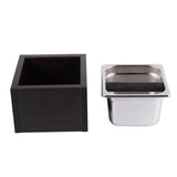 Wood Trash Can Coffee Knock Box Espresso Grounds Container Residue For Barista With Handle Coffee Residue Bucket Grind Waste Bin