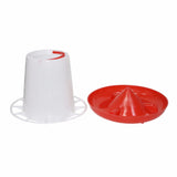 5kg Chicken Drinker Plastic Feeder Bucket Rooster Hen Drinking Kettle Feeding Cup Farm Animals Poultry Farming Tool 2 Pcs