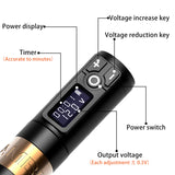 New AMBITION Wireless Tattoo Machine Coreless Motor Fast Charging 1650 mAh Lithium Battery for Artist Body
