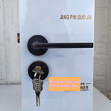 Zinc Alloy Bedroom Silent Anti-theft Door Lock Home Mechanical Split Door Locks Handle Lockset Furniture Hardware Accessories