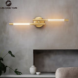 Modern Copper Wall Lamps LED Wall Sconce For Bedroom Bedside Lights Sofa Background Decor Creative Home Indoor Wall Light Gold
