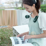 Folding Mini Handheld Fan Usb Rechargeable Hang Neck Multifunction Air Cooling For Home Outdoor Office Adjustable Small Fans