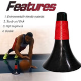 10 Pack Agility Cones For Training Basketball - Non-Slip Cone Themed Party Decoration - For Soccer Skating Drills