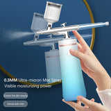 USB Airbrush Set Facial Water Oxygen Injector Machine Compressor Skin Mouisture Nano Multi-Function Makeup Paint Art Sprayer
