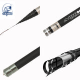 Power Hand Pole Fishing Rod Ultra Hard Super Light Extra Long High Carbon 8M-13M Telescopic Rod Free The Spare First 3 Sections